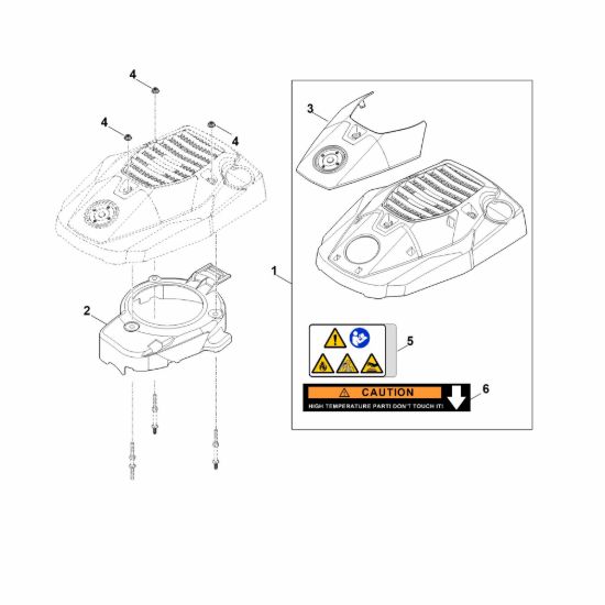 Picture of K - Carenatura ventola EVC 300.0 E (EVC300-0002)